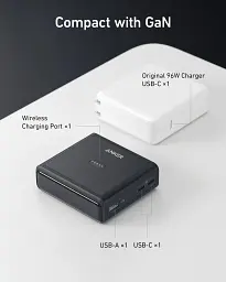 Зарядний пристрій Anker 2xUSB-C 100W + 1xUSB + Pogo pin for Anker Prime black (A1902311) - мініатюра 6