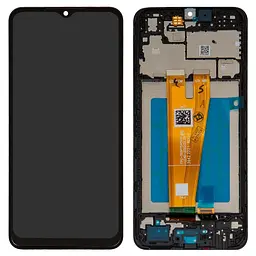 Дисплей Samsung A045 Galaxy A04, чорний, з рамкою, Original (PRC), original glass
