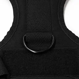 Шлейка для собак Tactical K9, металева пряжка фастекс і система MOLLE Чорний, XL - мініатюра 5