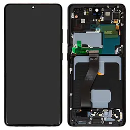 Дисплей Samsung G998 Galaxy S21 Ultra 5G, чорний, з рамкою, Original (PRC)