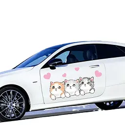 Наклейка на авто Пара Love Cat 40 см, UU6754328 - мініатюра 2