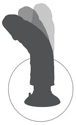 Вібратор King Cock Vibrating Cock 8 Inch 20.3 см тілесний - мініатюра 7