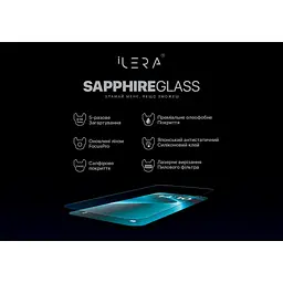 Скло захисне iLera Sapphire Ultra + Glass iPhone 16 Pro Max (ILSPDL16PRMAX) - мініатюра 2