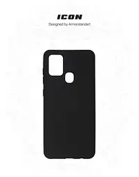 Чехол ArmorStandart ICON для Samsung A21s (A217) Black (ARM56332) - мініатюра 3