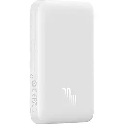 Зовнішній акумулятор Baseus Magnetic Bracket Mini 6000mAh 20W White [PPCX020002] [101228] - мініатюра 3