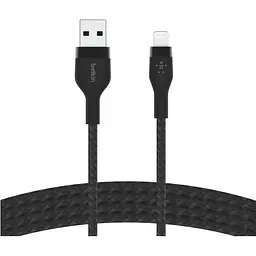 Кабель Belkin USB-A > Lightning заряджання/синхронізації 1м, плетений, силіконовий, з ремінцем на ма teh0013622