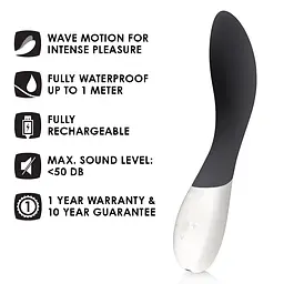 Вібратор Lelo Mona Wave 19.5 см чорний - мініатюра 5