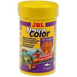 Основний корм у формі пластівців JBL NovoColor для яскравого забарвлення акваріумних рибок 100 мл