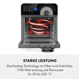 Аерогриль-фритюрниця Klarstein AeroVital Cube Chef 1700 Вт (10034217) - мініатюра 3