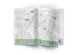 Книга Віммельбух-розмальовка. Ферма 3320 Різнокольоровий shop (9786175473320) - мініатюра 2