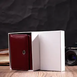 Жіночий гаманець горизонтального типу з натуральної шкіри ST Leather 19479 бордовий - мініатюра 10