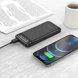 Зовнішній акумулятор з дисплеєм BOROFONE BJ14 10000 mAh 6931474750310 чорний - мініатюра 6