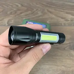 Ручний ліхтарик з USB зарядкою Світлодіодний X-Balog - мініатюра 5
