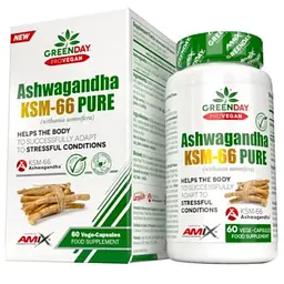 Amix GreenDay ProVegan Ashwagandha KSM-66 60 веган капс