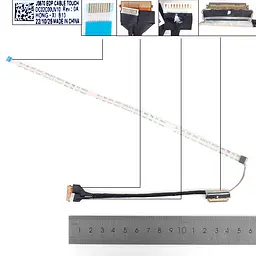 Шлейф матриці для Lenovo Ideapad 1-15IJL7 series, (eDP 40pin Touch, JS570, DC02C00UV00, DC02C00UV10)
