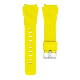 Ремінець для Samsung Galaxy Watch 5 Pro 45mm - жовтий ширина кріплення 20мм силікон Watchbands Gear (W44-8WB79229371) - мініатюра 2