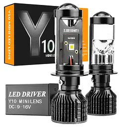 LED лампи автомобільні Y10Pro H7 60W (Лінзовані D25 мм З Оманкою Canbus)