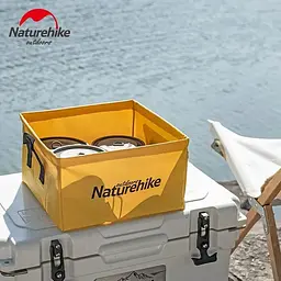 Складаний контейнер для води із ПВХ Naturehike NH19SJ007 Square bucket 13л (Зелений) - мініатюра 9