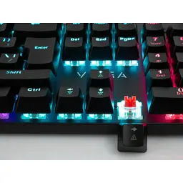 Клавіатура Vinga KBGM-101 LED Red Switch USB Black (KBGM-101 Black) - мініатюра 7