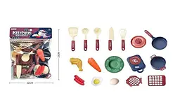 Ігровий набір кухонного начиння з муляжами продуктів та аксесуарами (7708-6)