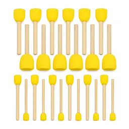 Набір спонжів для декорування та малювання Sponge-24, 1,2 см, 1,5 см, 2,5 см, 3 см, 24 шт