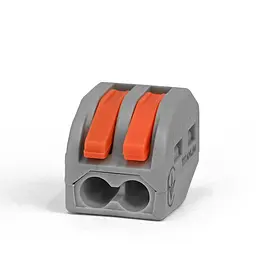 Клемник швидкого монтажу 2п сірий PA (TF-KNG-212) TITANUM TITANUM (29040-000) - мініатюра 4