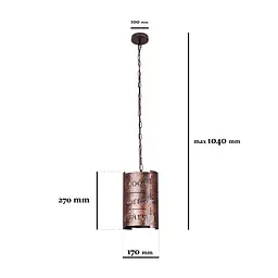 Люстра лофт Levistella 761CF01-1 BK+GD - мініатюра 2