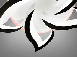 Люстра стельова LED Diasha 8146/5BK, 75W, 3200K-6500K, чорний метал, акрил, сучасний стиль з пультом і диммером - мініатюра 4
