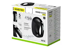 Міксер ручний занурювальний кухонний Maestro MR-500 600Вт чорний - мініатюра 5