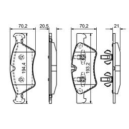 Гальмівні колодки Bosch 0 986 494 165 - мініатюра 5