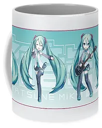 Кружка GeekLand Вокалоїди Vocaloid Хацуне Міку Hatsune Miku ЧИБІ VC 02.04 - мініатюра 2