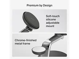 Бездротовий зарядний пристрій Belkin UltraCharge Pro 3-in-1 Magnetic 25 W Charcoal (WIZ040KQCH) - мініатюра 11