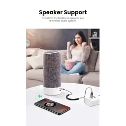 Bluetooth трансмітер Ugreen Bluetooth 5.0 Aux with mic CM309 UGREEN Black (70601) - мініатюра 9