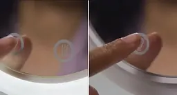 Настільне косметичне дзеркало з LED підсвічуванням та вентилятором Beauty Breeze Mirror білий - мініатюра 8