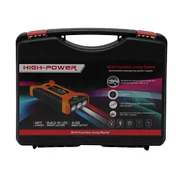 Пускозарядний пристрій червоний JUMP STARTER JX27 WITH PUMP 99800 мАг • Автомобільний стартовий блок з компресором та зарядкою - мініатюра 5