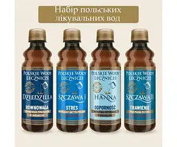 Polskie Wody Lecznicze, 4 шт. х 330 мл, Набір Польських лікувальних мінеральних вод для комплексної підтримки організму - мініатюра 2
