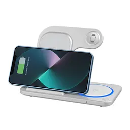 Бездротовий зарядний пристрій складаний WiWU Foldable 3 in 1 Wireless Charger Wi-W020 - мініатюра 3