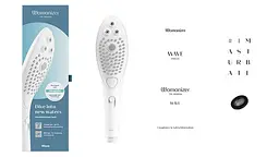 Насадка-стимулятор для душу 2в1 Womanizer Wave White, масажер для інтимних зон - мініатюра 5