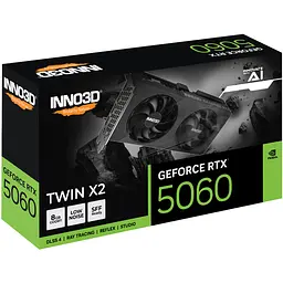 GeForce RTX5060 Inno3D TWIN X2, 8GB GDDR7, 128bit, PCI Express 5.0 - мініатюра 3