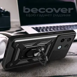 Панель BeCover Military для Poco X6 Pro Black (711157) - мініатюра 3