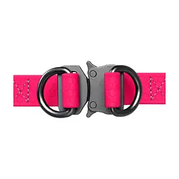Шлея для собак WAUDOG Waterproof металічна пряжка-фастекс Ш 15 мм Д 40-55 см рожева (27647) - мініатюра 3