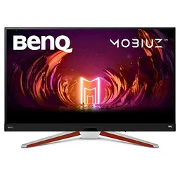 Монітор TFT 32 BenQ EX3210U, 4K UHD, IPS, 144Hz, 1 мс, HDMI, DP, USB-hub, HAS, колонки, білий - мініатюра 2