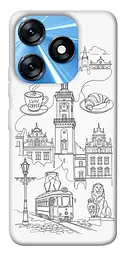 TPU чохол Demsky Lviv spirit для TECNO Spark 10 Pro