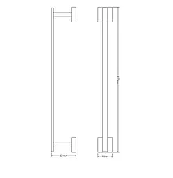 Тримач для рушника Omnires Lift chrome 8124ACR Хром - мініатюра 2