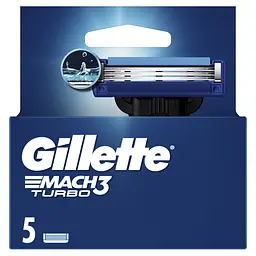 Змінні картриджі для гоління Gillette Mach3 Turbo 5 шт. - мініатюра 2