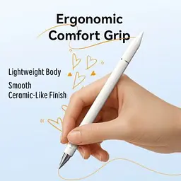 Стилус Vention 3-in-1 Magnetic Stylus Pen White Aluminum Alloy Type (KQLW0) - мініатюра 5