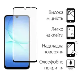 Стекло защитное Dengos Samsung Galaxy A17 Black 2 pcs (DG-TG2P-82) - миниатюра 2