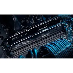 Модуль пам'яті для комп'ютера DDR5 32GB (2x16GB) 5600 MHz Beast Black Kingston Fury (ex.HyperX) (KF556C40BBK2-32) - мініатюра 12
