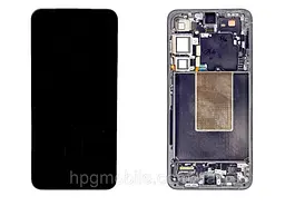 Дисплей Samsung сервісний S926 Galaxy S24 Plus чорний + рамка GH82-33410A