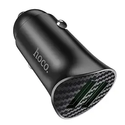 АЗП Hoco Z39 Farsighted QC3.0 18W (2USB-A) Чорний - мініатюра 3
